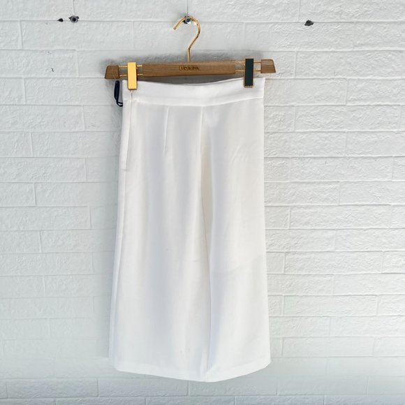 Storets New Without Tag White Slip Buckle Skirt Size S - Picture 2 of 3